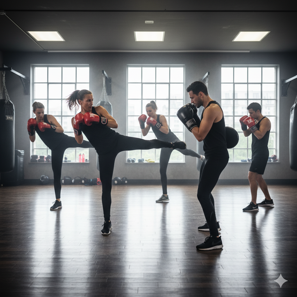 Clase de Kick Boxing en Club Colonia