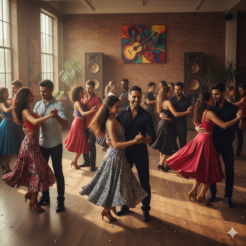 Clase de Salsa Caribeña en Club Colonia
